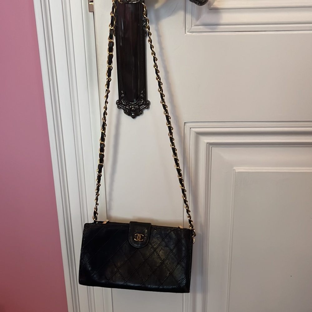 SOLD Authentic WOC Large Timeless Wild Stitch Chanel Leather Wallet Snap Closure - Picture 10 of 12